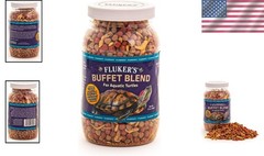 Buffet Blend Aquatic Turtle Food 7.5oz – Freeze-Dried Shrimp & Mealworms