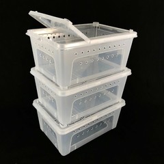 10x Breeding Box Feeding Case Reptile Transport Gecko Lizard Spider Insect Cage