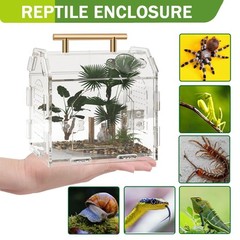Jumping Spider Enclosure,Premium Acrylic Spider Enclosure – Ideal for Tarantu…