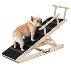 Dog Ramp for Bed – 53.3″ Long Foldable Pet Ramp for Small Large Dogs – Dog Ra…
