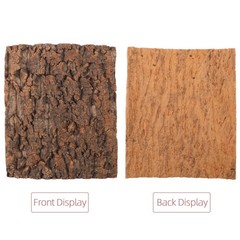 2Pcs Natural Texture Cork Background for Gecko Chameleon Reptile Enclosure