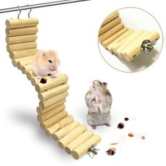 Pet Hammock Hamster Hanging Toy, 5 Piece Set House Hanging Bed Cage Toys for …