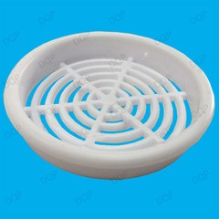 50x White Vivarium Reptile Push Fit Round 65mm Air Vents, 60mm Hole, Ventilation