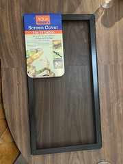 Terrarium Screen Cover 20in x 10in. Covers 20 Gal Tank. Reptile/Small Pet Home