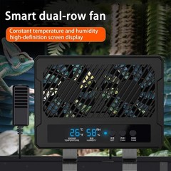 Ventilation Fan for Reptile Enclosure Double Fan for Humid Environments, and