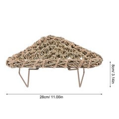 Large Lizard Grass Bed Lounger for Bearded Dragon Rest Gecko Sleeping