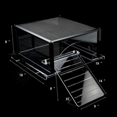 Turtle Topper Basking Platform for Aquatic Turtles 40 Breeder 75 Gallon, Aquatic