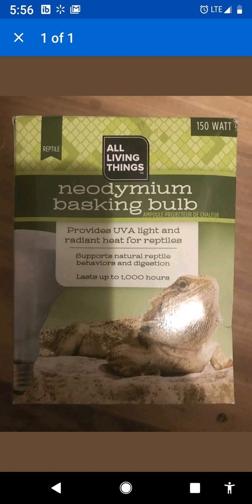 NEW IN BOX All Living Things Reptile Tropical Fluorescent Bulb 150 watt