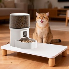 Wooden Elevated Cat Food Stand, 3.2″ Raised Cat Food Table, Pet Feeding Table…
