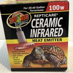 Zoo Med ReptiCare Ceramic Infrared Heat Emitter 100w For 30-40 Gallon Terr/223e