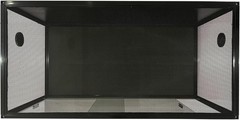 120 Gallon Reptile Terrarium Tempered Glass with Aluminum Frame Ventilated Tank