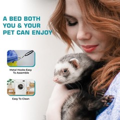 Ferret Hammock For Cage Box, use as Hanging Bed or Secure to Cage. Ferret Cag…