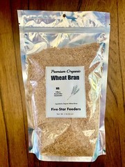 4 lb. Wheat Bran Bedding/Gutload for Mealworms and Superworms Five-Star Feeders