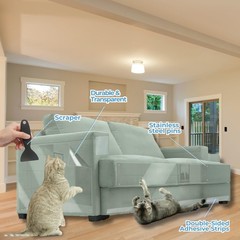 Cat Couch Protector for Cats – Complete Anti-Scratch Protection Kit with 18 C…