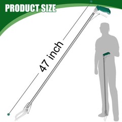 47″/52″ Reptile Snake Tongs Stick Grabber Stainless Steel Pick-up Handling Tool