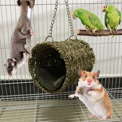 Pet Hammock Hamster Hanging Toy, 3 Piece Set House Hanging Bed Cage Toys for …