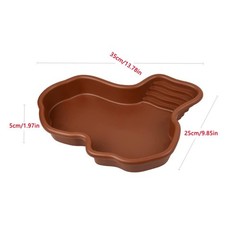 Extra Large Reptile Bathing Pool Reptile Feeding Dish Water Bowl with Ramp Aq…