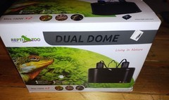 Dual Reptile Light Fixture Reptile Dome UVB Light Fixture Dual Lamp New Open Box