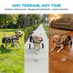Dog Wheelchair for Back Legs, Lightweight Aluminum Adjustable Wheelchair for …