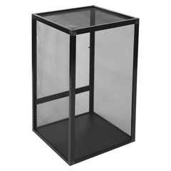 Freestanding Reptile Pet Feeding Net Box Aluminum Alloy Feeding Net Box 80cm