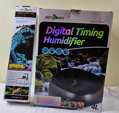 Repti-Zoo Double Dome Lamp Bracket & Digital Timing Humidifier INCOMPLETE