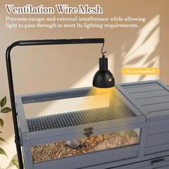Premium Reptile Habitat Enclosure for Tortoises, Lizards, and Snakes – Adjustabl