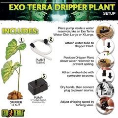 Exo Terra Dripper Plant Realistic Water Source for Tree Dwelling Reptiles
