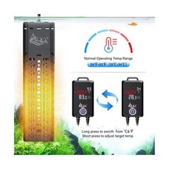 AQQA Aquarium Heater 1200W for 170-290 Gallon Large Fish Tank Submersible Pon…