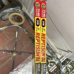 NEW Zoo Med 10.0 T5-HO UVB 24W 22” REPTISUN fluorescent lamp bulb 2pk
