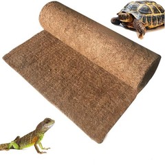 Hamiledyi 35.4×15.7″ Reptile Carpet Coconut Fiber 15.7×35.4inch, yellow