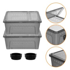 Reptile Feeding Terrarium Box Transparent Spider Pet Keeping Tank