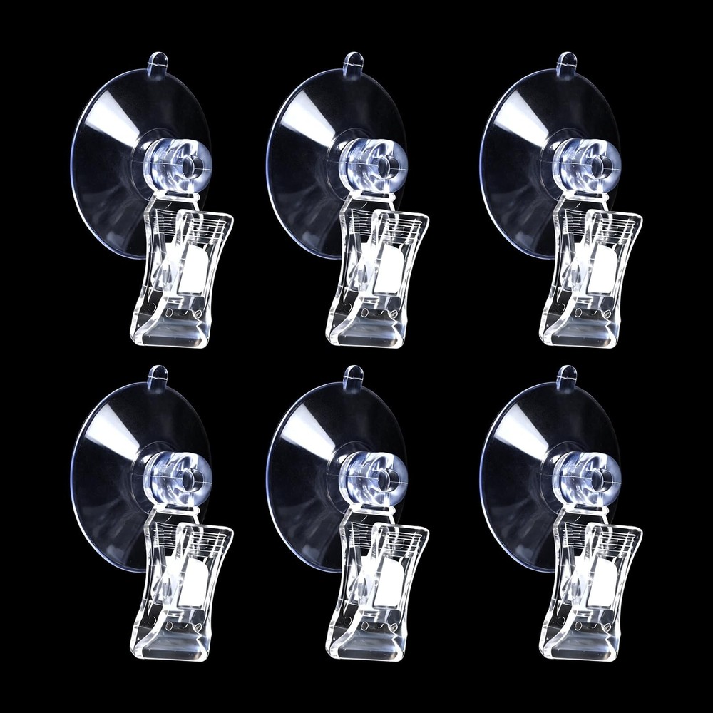 6pcs Aquarium Suction Cup Clips Seaweed Clip for Saltwater Fish Tank Veggie F…