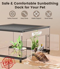 REPTITRIP Turtle Basking Platform Fit 18-19 Inchs Wide