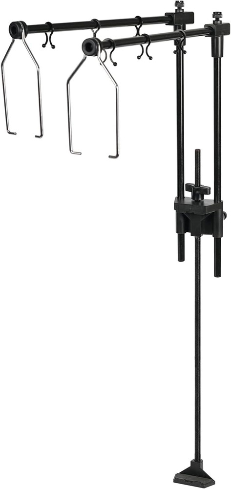 BETAZOOER Reptile Dual Lamp Stand Metal Adjustable Heating Lamp Holder Light Fix