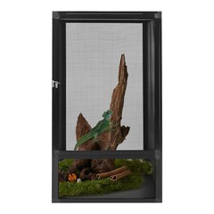 Enclosure, 17.7*17.7*31.5”, Reptile Pet Feeding Net Box