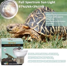 2) 4 Packs 50W UVA UVB Reptile Light Bulbs Heat Lamp Bulbs for Reptiles 8 Total