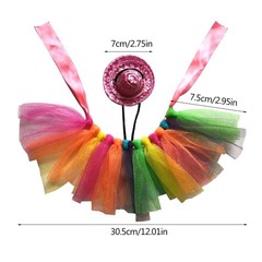 Reptile Tutu Skirt Cosplay Theme Funny Cosplay Accessories for Bearded Dragon