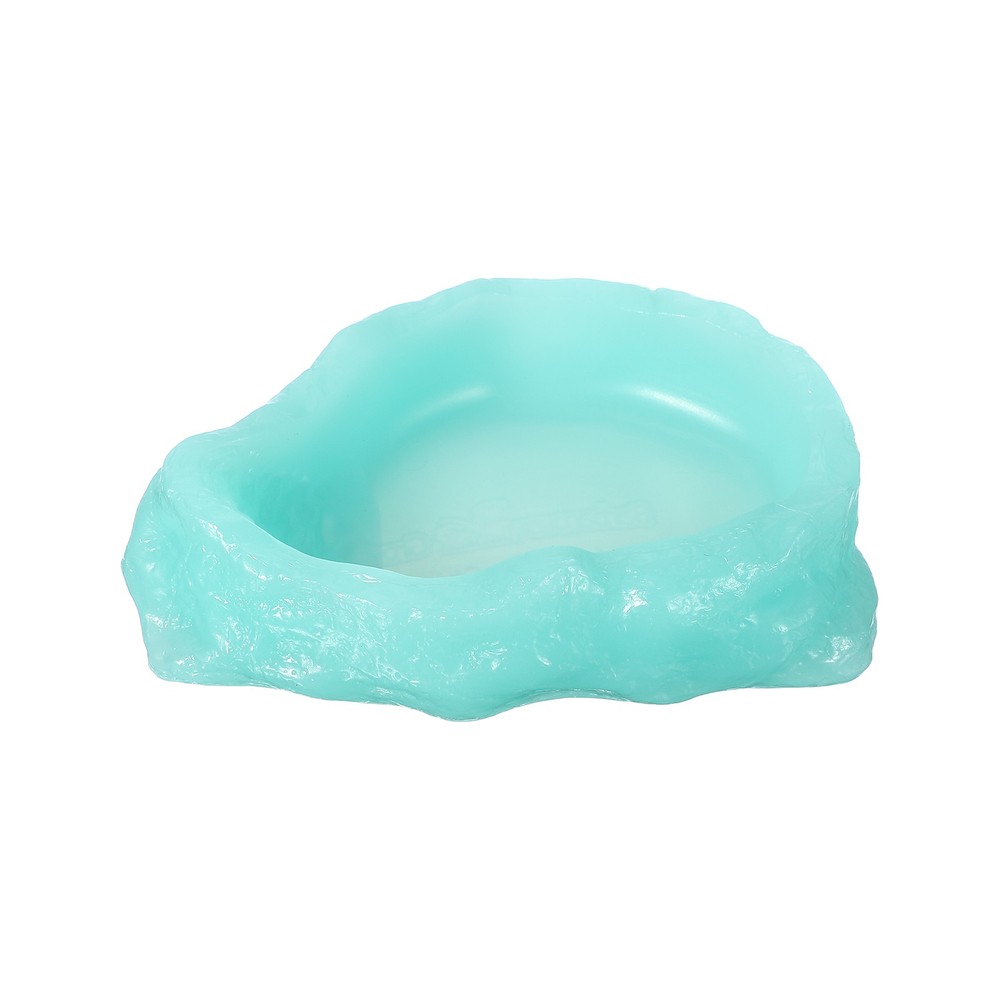 Reptile Food Bowl Reptile Feeding Dish Corner Bowl S 5.1″ Glow Blue