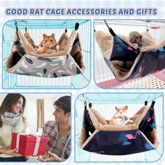 2 Pieces Guinea Pig Rat Ferret Hammocks and Warm Beds for Small Animals Pet, …