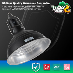 Reptile Light Fixture 8.1inch- Lightweight Aluminum Reflector Dome Reptile Light
