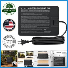 Under Tank Heater for Reptiles, Hermit Crab Heat Mat with Adjustable Thermostat