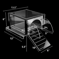 Turtle Topper Basking Platform for Aquatic Turtles 10/20/29/55 Gallon Tank, Aqua