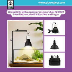 Reptile Heat Lamp 125W UVB UVA Full Spectrum Basking For Amphibian Terrarium E26