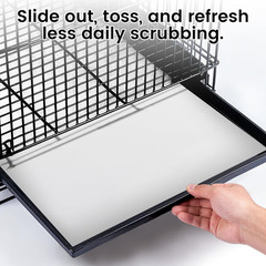 23.6X16.9In Bird Cage Tray Liners, Disposable Cage Liners 100 Sheets for Birds,