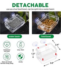 GeeKoit Anti-Missing Feeder & Reptile Nightlight Tweezer