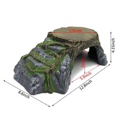 Extra Large Resin Reptile Hideouts Cave Habitat Decor for Reptiles, Amphibian…