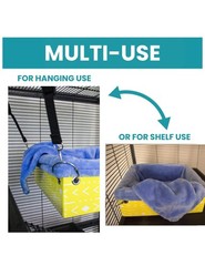 Ferret Hammock For Cage Box, use as Hanging Bed or Secure to Cage. Ferret Cag…