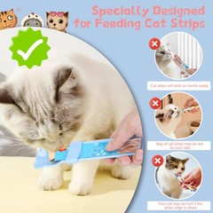 3pcs Cat Strip Feeders, Cat Lickable Puree Treat Food Dispenser, Kitten Strip…