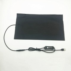 5V/2A/8.5W Fabric+Carbon Fiber Pet Heating Warm Pad Controller Incubator Mat J