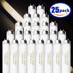 25 Pack F32T8/841 Fluorescent Tube 48 Inch, T8 Fluorescent Light Bulb 4 Foot …